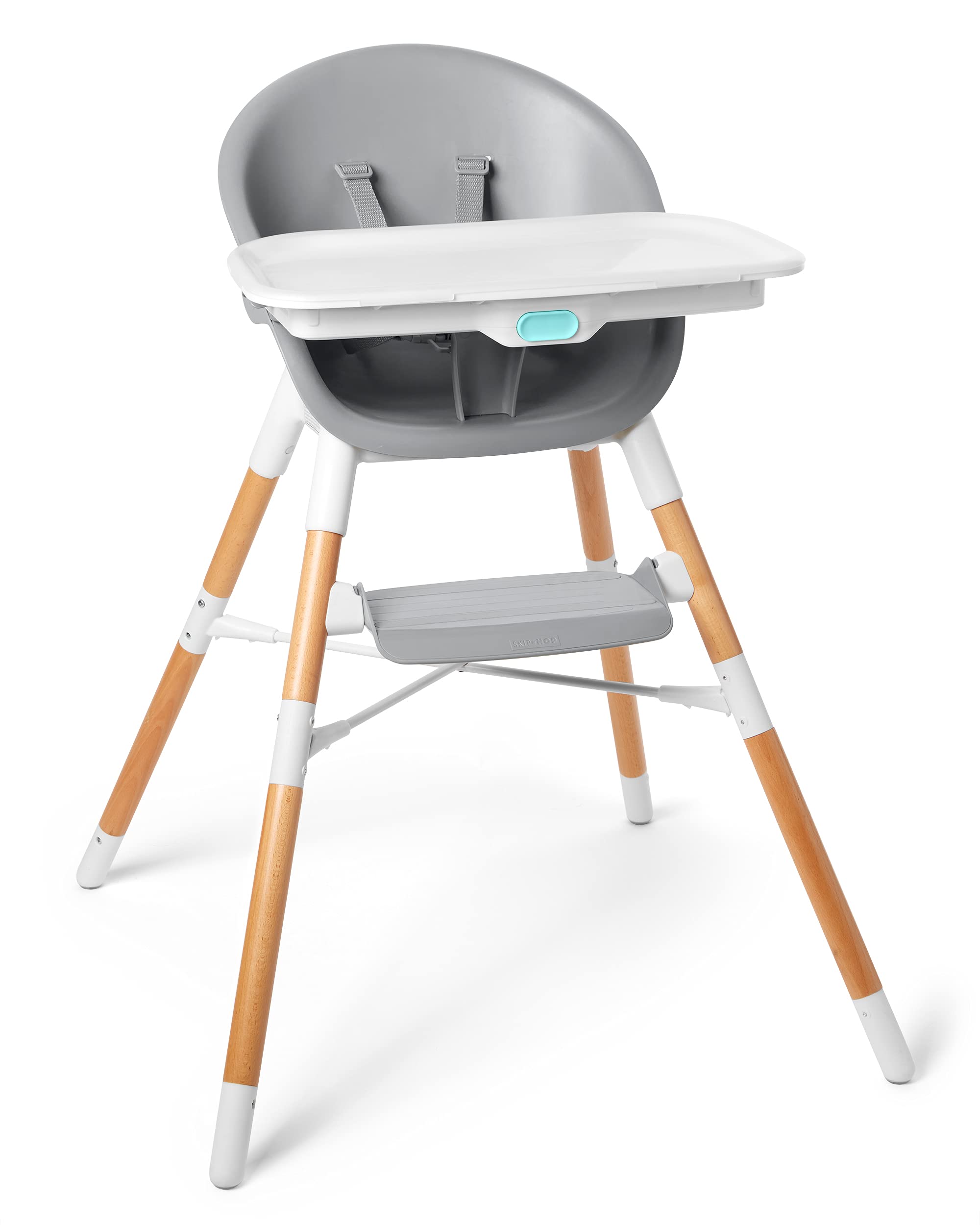 Photo 1 of Skip Hop Baby High Chair 4 in 1 Convertible High Chair, EON, Grey/White