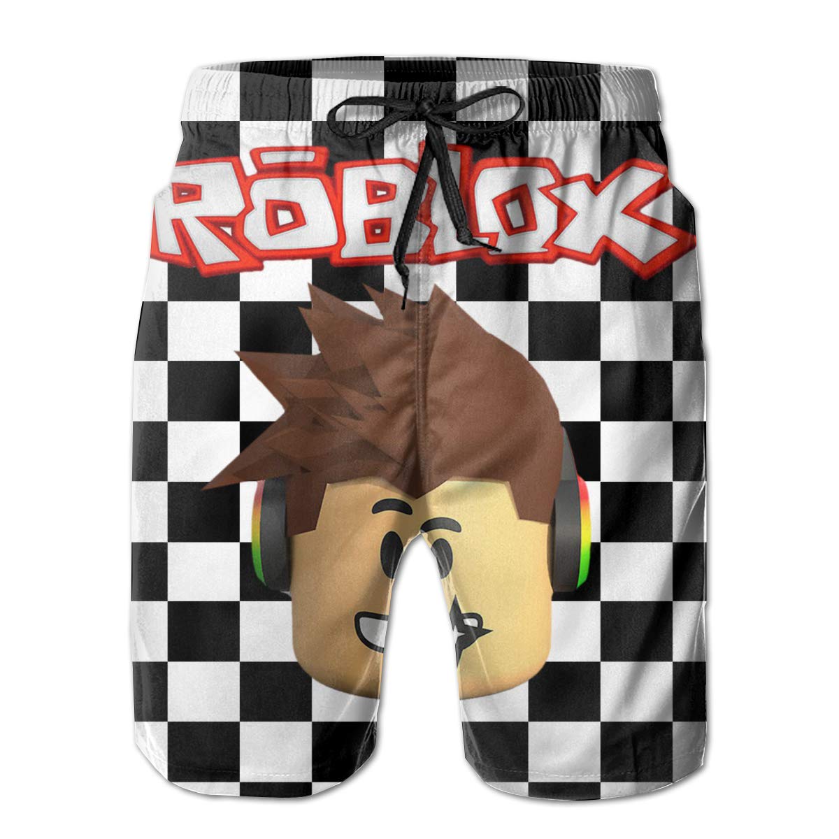 Amazoncom Roblox Character Head Mens Swim Trunks Summer - 