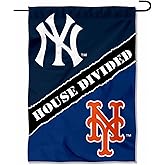 House Divided Yankees and Mets Double Sided Garden Flag