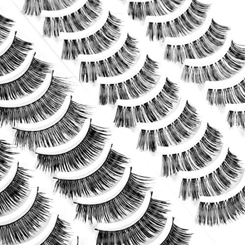 GoldRose 20 Pairs 2 Styles False EyeLashes with Scissors B