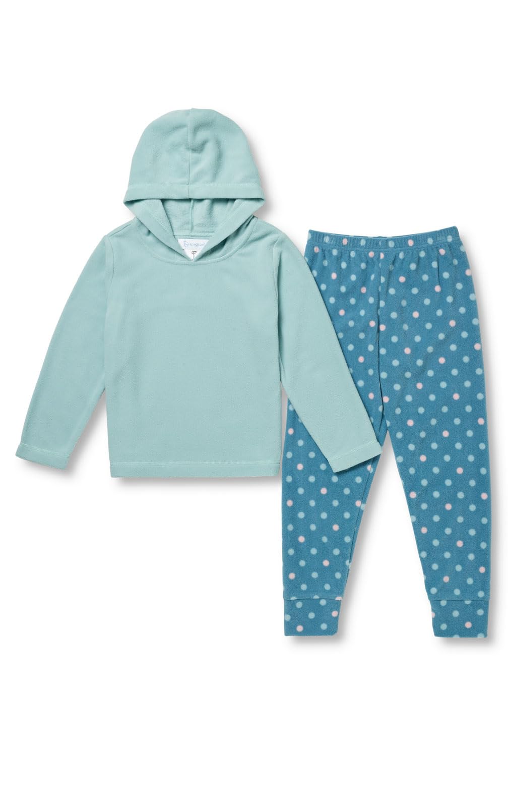 PajamaGram Girls Pajamas Size 8-10 - Teen Pajamas, Snuggle Fleece Hoodie Teal 10 Image