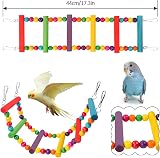 Pethee 8 Pack Bird Toys Set for Parrots Budgies Conure Cockatiel Lovebird view 4