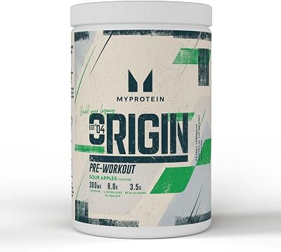 Myprotein Alpha Pre-Workout Sour Apple 600g Caffeine 300mg Beta Alanine 3.5g