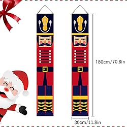 Nutcracker Christmas Banners Front Porch
