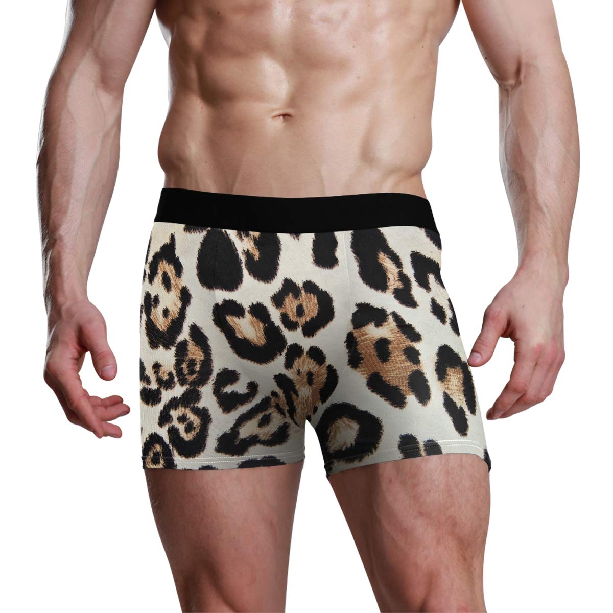 Vipsk Seamless Stretch Mens Polyester Boxer Briefs Underwear 1Pack Set