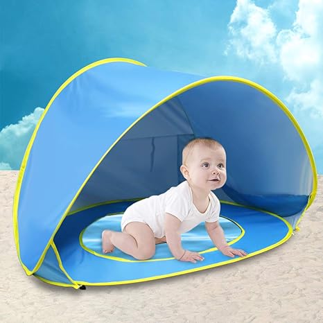 Fannel Baby Beach Tent Pop Up Portable Shade Pool Uv Protection Sun Shelter For Infant Kids 2019 Updated