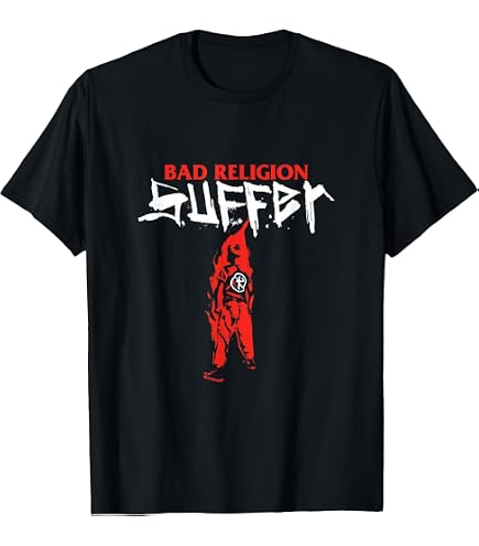 Amazon.com: Bad Religion Men's Kozik No Control T-Shirt Black