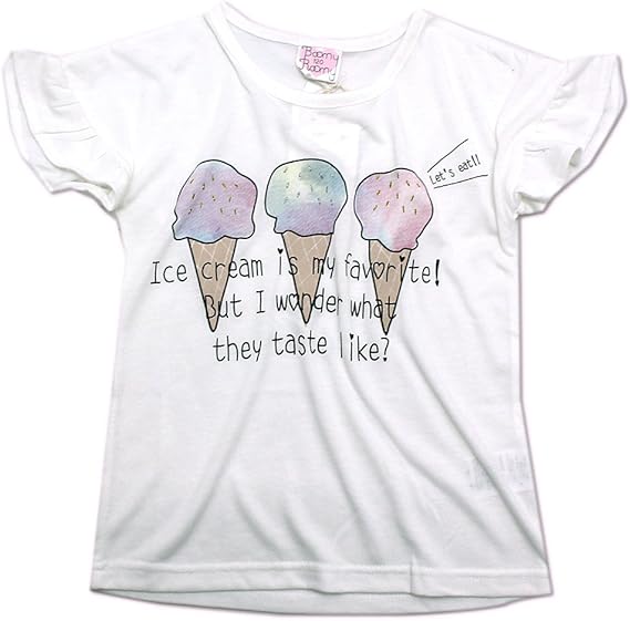 Amazon ブーミールーミー Boomy Roomy アイスクリームtシャツ オフホワイト Ow 160 Tシャツ カットソー 通販