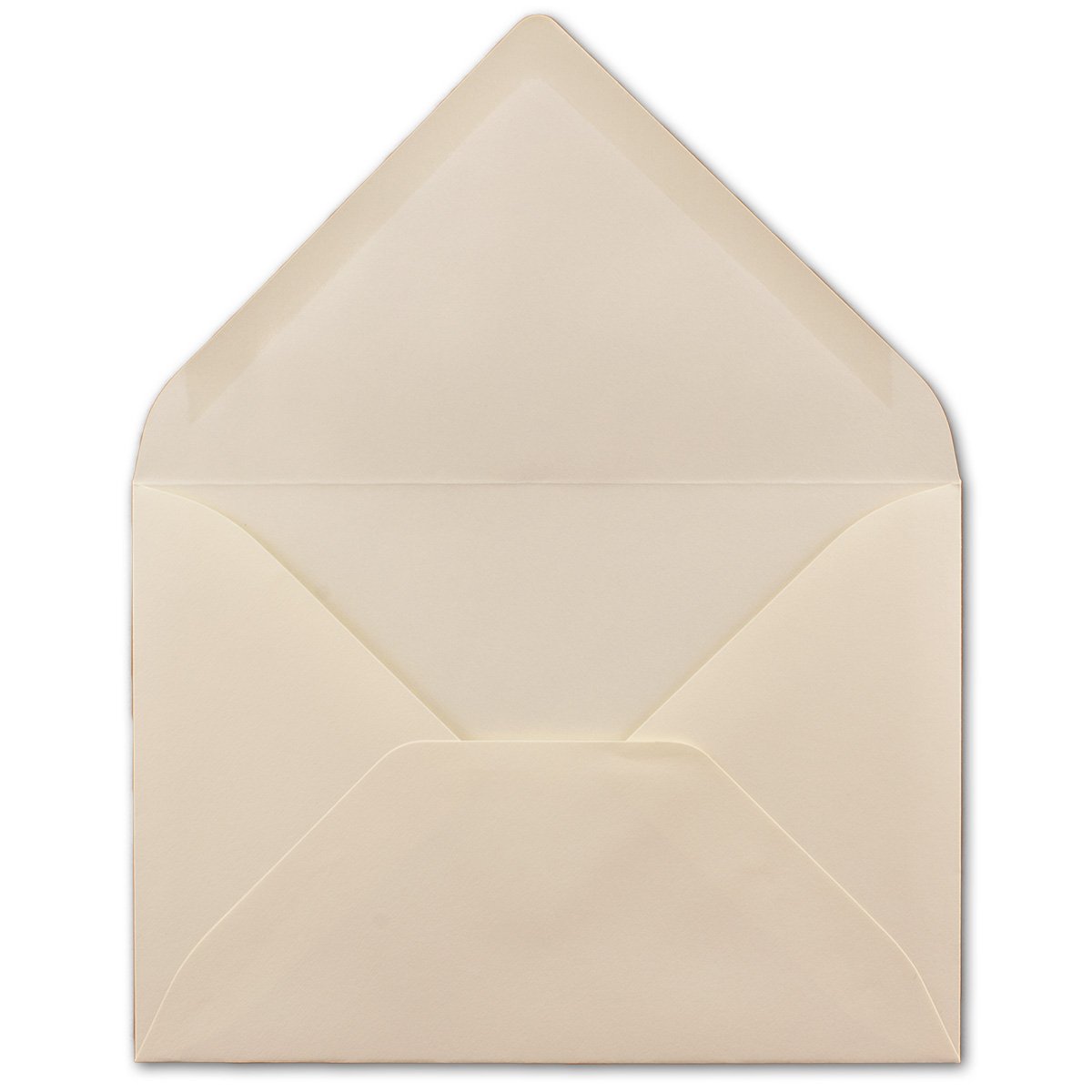 Glüxx-Agent 100 DIN B6 envelopes cream - 12.5 x 17.5 cm - 80 g/m² wet-glued postal envelopes without window for invitations - Colours-4-you series