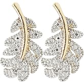 Sparkly Crystal Huggie Hoop Earrings, Tarnish Resistant 18k Yellow Gold Filled