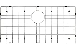 Serene Valley 29-5/16" x 16-3/8" Sink Bottom Grid, Rear Drain with Corner Radius 3/16", Sink Grids Stainless Steel NLW3017R