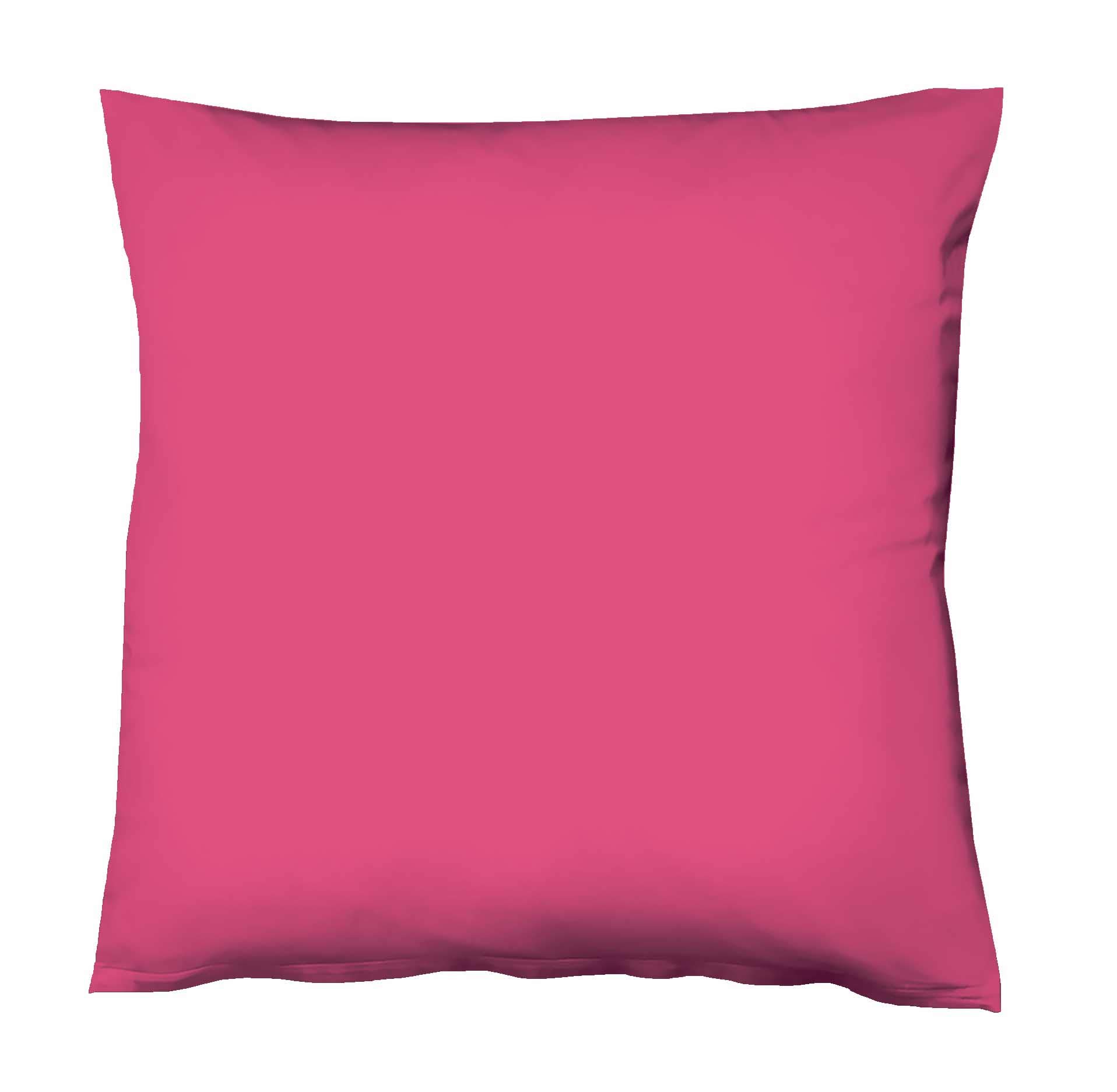 fleuresse 40 x 40 cm 100 Percent Cotton Colours Pillowcase, Pink