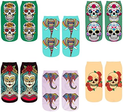 Girl's Womens Cute Funny Crazy Novelty Cool Cartoon Adorable Casual Ankle Socks
