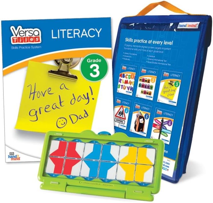 hand2mind VersaTiles Literacy Practice Take Along Set (Grade 3), Allow