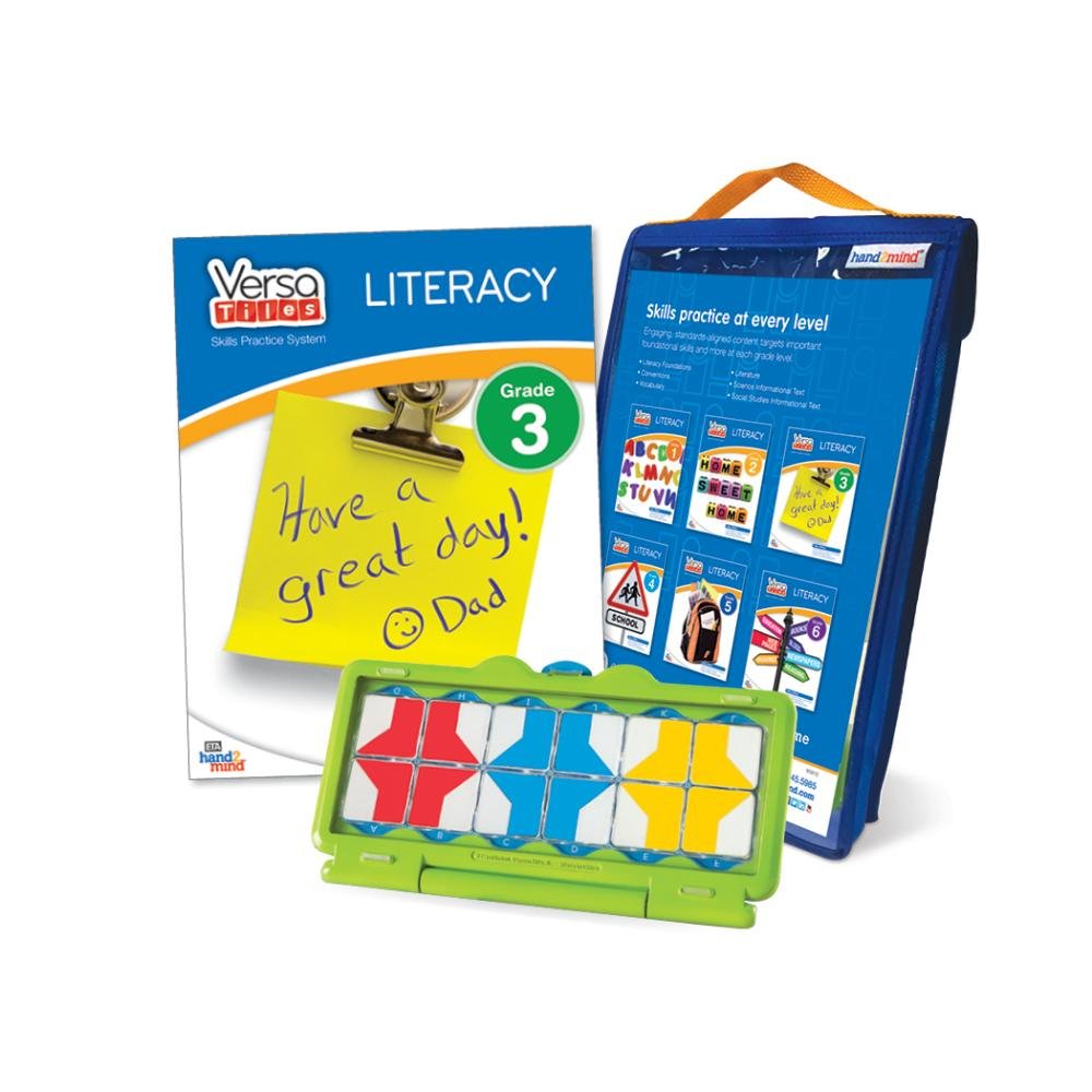 hand2mind VersaTiles Literacy Practice Take Along Set (Grade 3), Allow