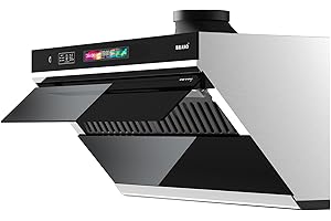 BRANO Under Cabinet Range Hood 30 inch, 900 CFM Kitchen Hood with Voice/Gesture/Touch Control,Ducted/Ductless Convertible Stainless Steel Range Hood, 4 Speed Exhaust Fan,Adjustable Lights