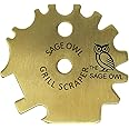 Sage Owl BBQ Grill Scraper for Outdoor Grill - Safe Bristle-Free Brass Scraper for Grill Cleaning, Smoker Accessories BBQ Gri