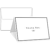 Thank You Greeting Cards and Envelopes – Thank You Notes for Small Business, Weddings, Christmas, Holidays, Birthdays, Baby Bridal Showers, Graduation, All Occasion – 4.25" x 5.5" – 25 per Pack