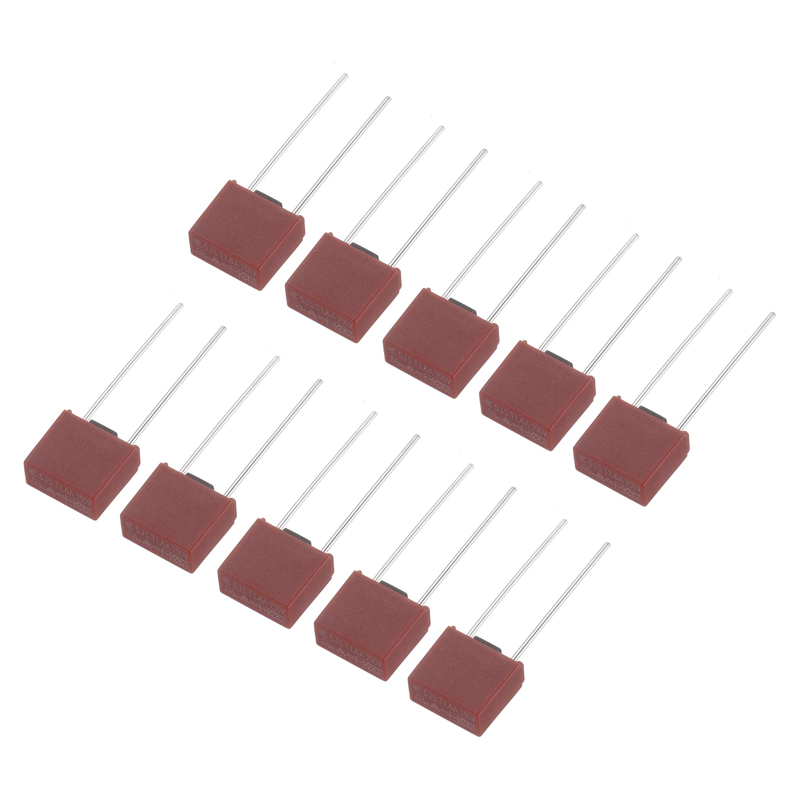 uxcell 30Pcs DIP Mounted Miniature Square Slow Blow