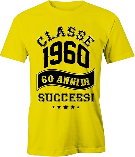 maglietta 60 anni