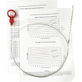 8863B 9336 9336A Automatic Transmission Dipstick for Chrysler Jeep Dodge | Trans Fluid Oil Level 42RLE NAG1 62TE, 2.7 3.5 3.6 3.7 5.7 6.1 6.4 Level Tool with Directions