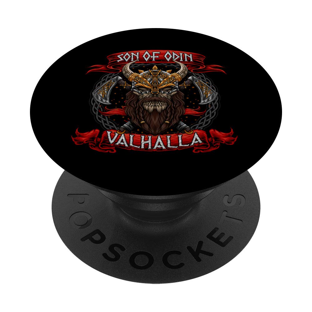 Son Of Odin - Valhalla - Viking Warrior - Norse Mythology PopSockets Swappable PopGrip