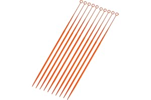 CRYOKING Biologix 1000Pcs 10ul Disposable Inoculating Loop, Gamma Sterile Plastic Sampling Rod, Orange Polypropylene Inoculation Tool for Cell Biology and Scientific Lab Supplies, Aseptic Reusable Package