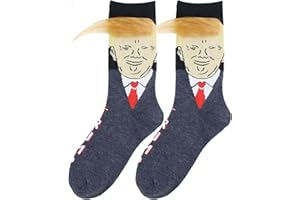 Funny Socks For Men-Hair Socks Tp-Funny Gifts For Men-Gag Gifts For Adults Funny-Novelty Hair Socks-Navy Blue Crew Socks