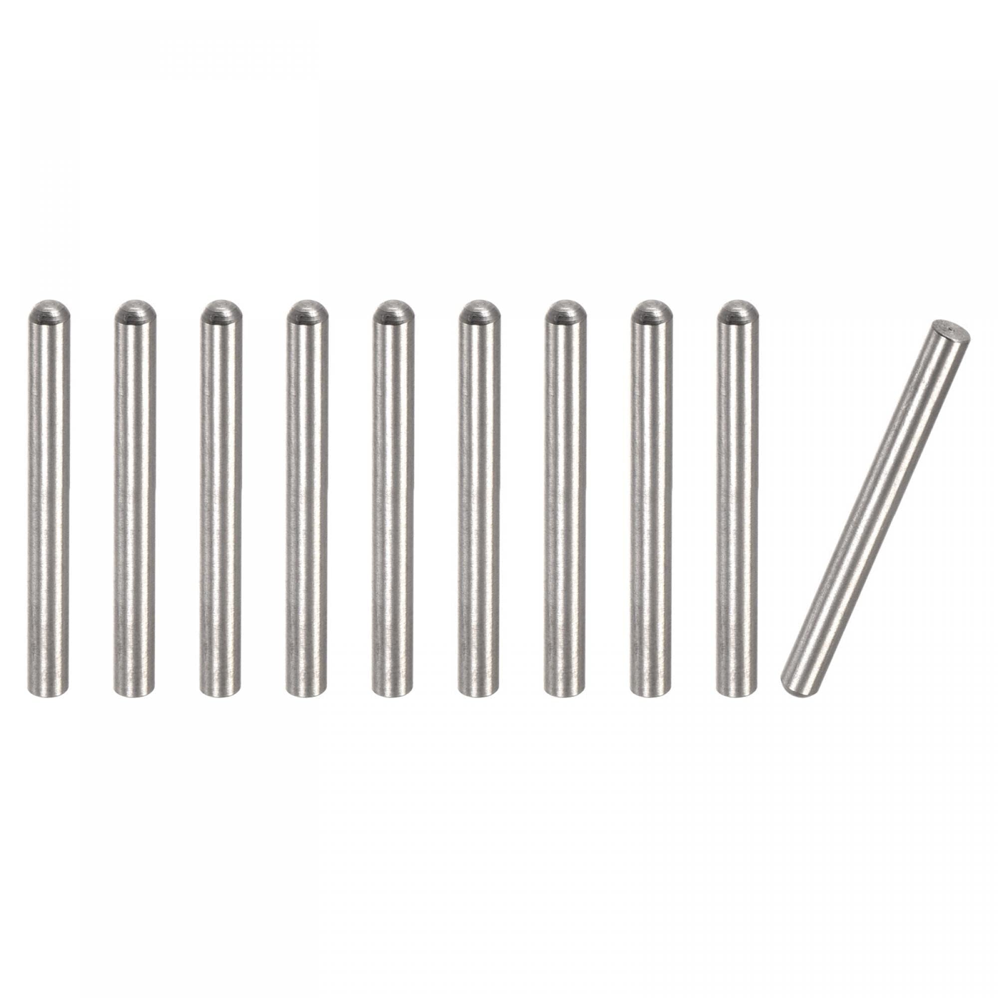 TA-VIGOR 10Pcs 3mm x 30mm Dowel Pins, 304 Stainless Steel Shelf Support Cylindrical Pin Pegs Shelf Support Pegs Fasten Elements for Furniture, Cabinets, and Mechanical Applications