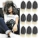 MODERN QUEEN 8 Inch Short Passion Twist Crochet Hair - 9 Bundles Marlybob Kinky Curly Crochet Hair for Black Women and Kids - Water Wave Crochet Braids