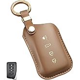 WiiLemz Key Fob Cover for Lexus ES IS GS NX RX RC GX LX 570 200 250 300 350 h F Sport Soft Leather Key Cover 4 Buttons