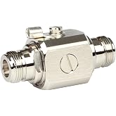 Riotaxy Lightning arrestor N Female to Female 50 Ohm Lightning Surge Protector with 90 V Gas Tube DC-3GHz