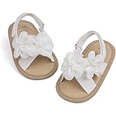 Meckior Infant Baby Girls Boys Summer Sandals Open Toe Lace Princess Dress Wedding Flats Shoes Newborn Toddler Soft Non-slip Sole First Walker Crib Shoes