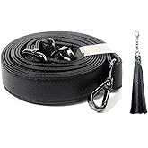 BEAULEGAN Purse Strap Replacement - Full Grain Microfiber Leather - 59 Inch Long Adjustable for Crossbody Shoulder Bag - 1 Inch Wide, Black/Gunmetal