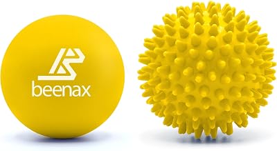 Beenax Lacrosse & Spiky Massage Ball Set Back Neck Foot Trigger Point