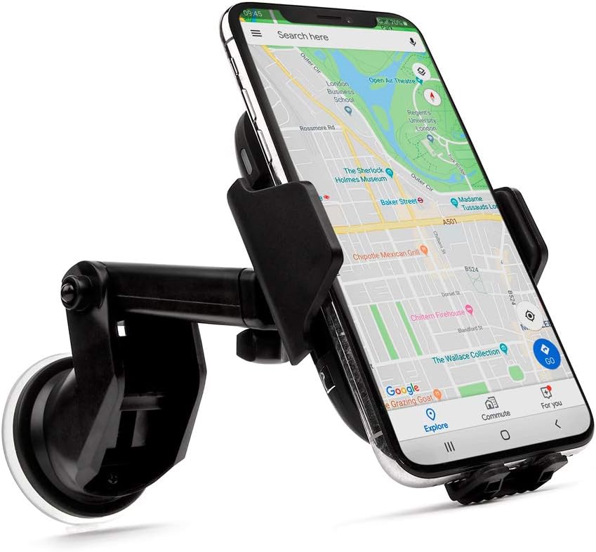 Veho Universal In-Car Smartphone Cradle with Qi Wireless Charging - Black - VAA-014-TA8 - Image 4