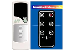 GENGQIANSI Replacement Remote Control for Covenant Electric Fireplace Heater LFP-Remote Control