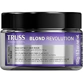TRUSS Blond Revolution Hair Mask, Color-Enhancing Web Formula, 6.3 oz | Repair mask restores natural hair health, shine, and vibrancy. Designed with a web-effect formula.