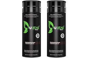 Ustar Hair building Fibers Hair Loss Concealer for Thinning Hair Black 0.97oz 27.5g
