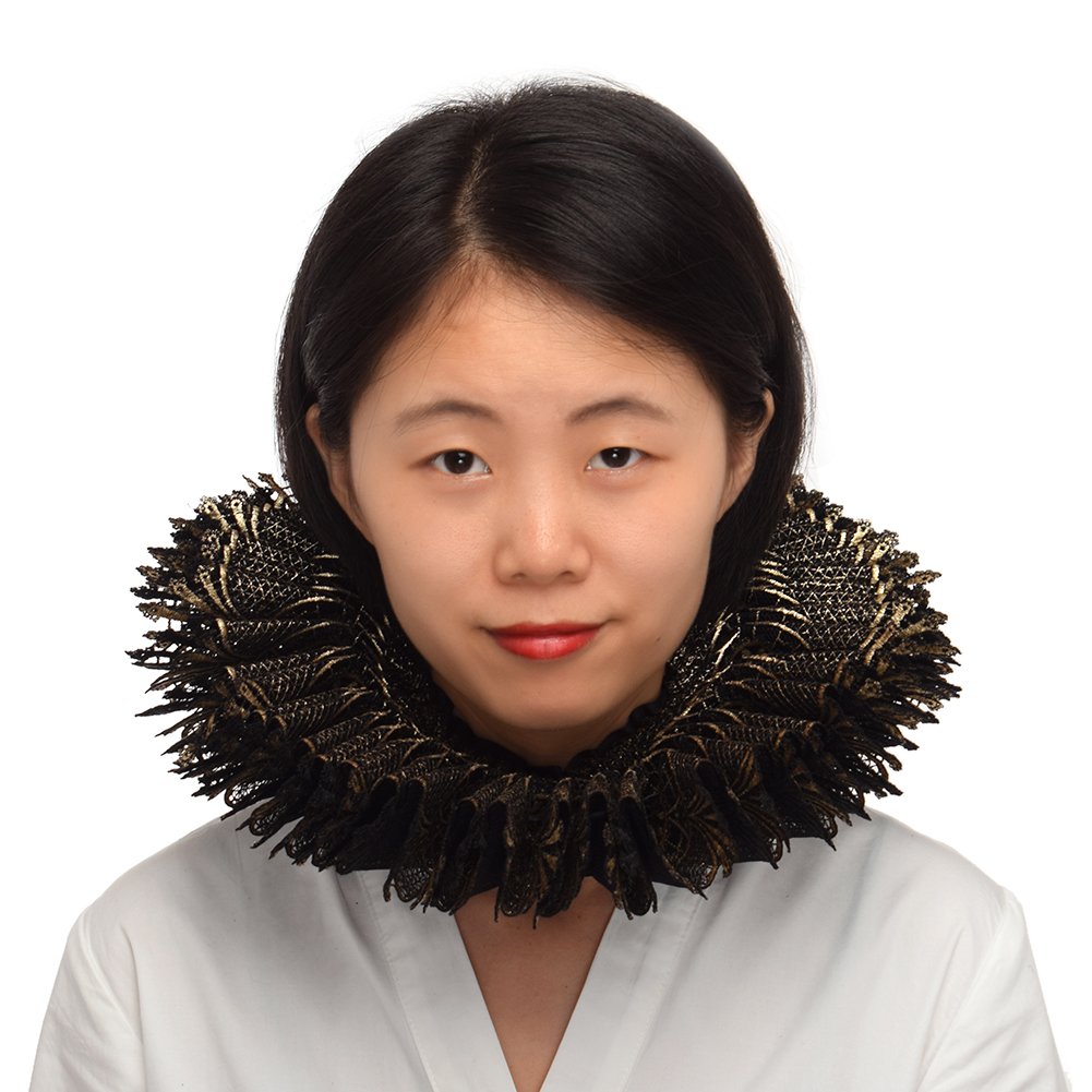BLESSUME Renaissance Neck Ruffle Collar Victorian Elizabethan Cosplay Accessory