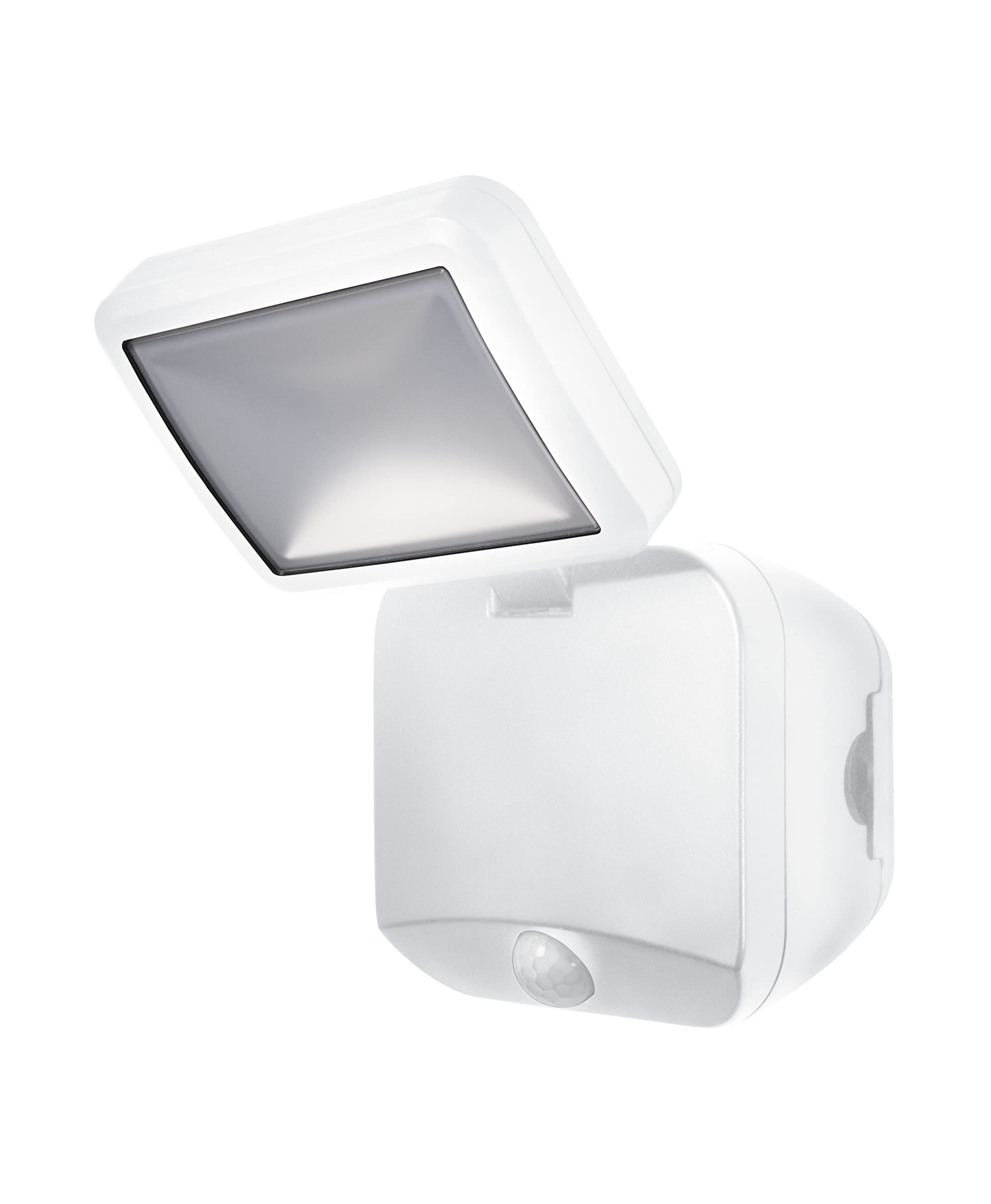 Battery powered luminaire LED: for wall, Battery LED Spotlight Single / 4 W, 6 V, beam angle: 95°, Cool White, 4000 K, body material: acrylonitrile butadiene styrene (abs), IP54, 1-pack