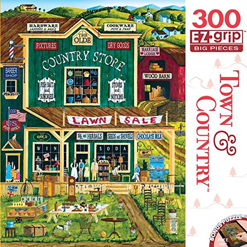 MasterPieces Town & Country The Old Country Store EZ Grip Jigsaw Puzzle, 300-Piece