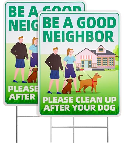 Obey The Law Pick Up After Your Pet Fine Up to $250 in Red Sign