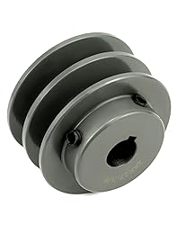 QWORK Double Groove Web Sheaves, 2.70"OD 5/8" Bore