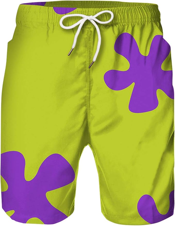 KETUREIR Summer Casual 3D Printed Patrick Star Shorts for Women/Men