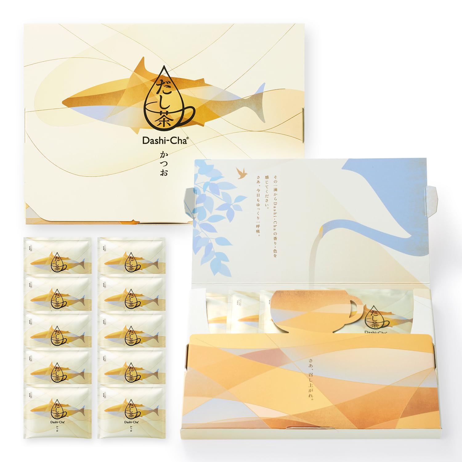 味の素 Dashi-Cha だし茶 かつお 10食入 飲むお出汁 ギフト プチ贅沢 ドリップバッグ カフェインレス 【ミシュラン二つ星「傳」長谷川シェフ監修 】商品画像
