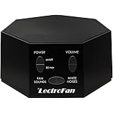 Adaptive Sound Technologies ASM1007-BF Lectrofan Noise and Fan Sound Machine, Black