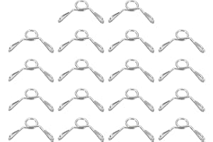 uxcell Fuel Line Hose Clips, 30Pcs 3.5mm ID 4.4mm Max. ID 304 Stainless Steel Water Pipe Air Tubing Spring Hose Clamps for Mo