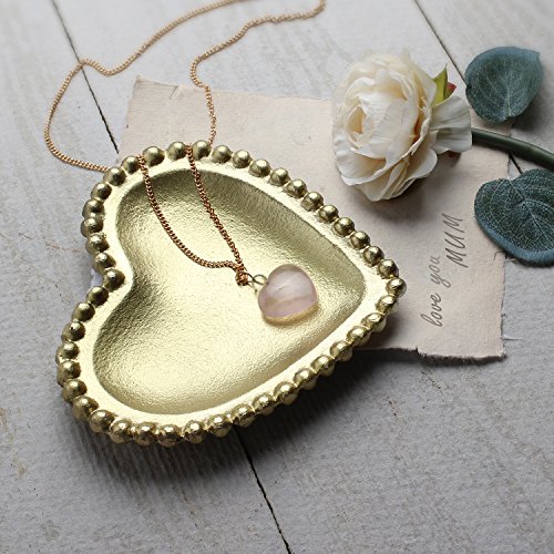Handcrafted Trinket Dish Accessories Decorative Jewelry Dish Kitchen Dinning Serveware Accessories (Heart)