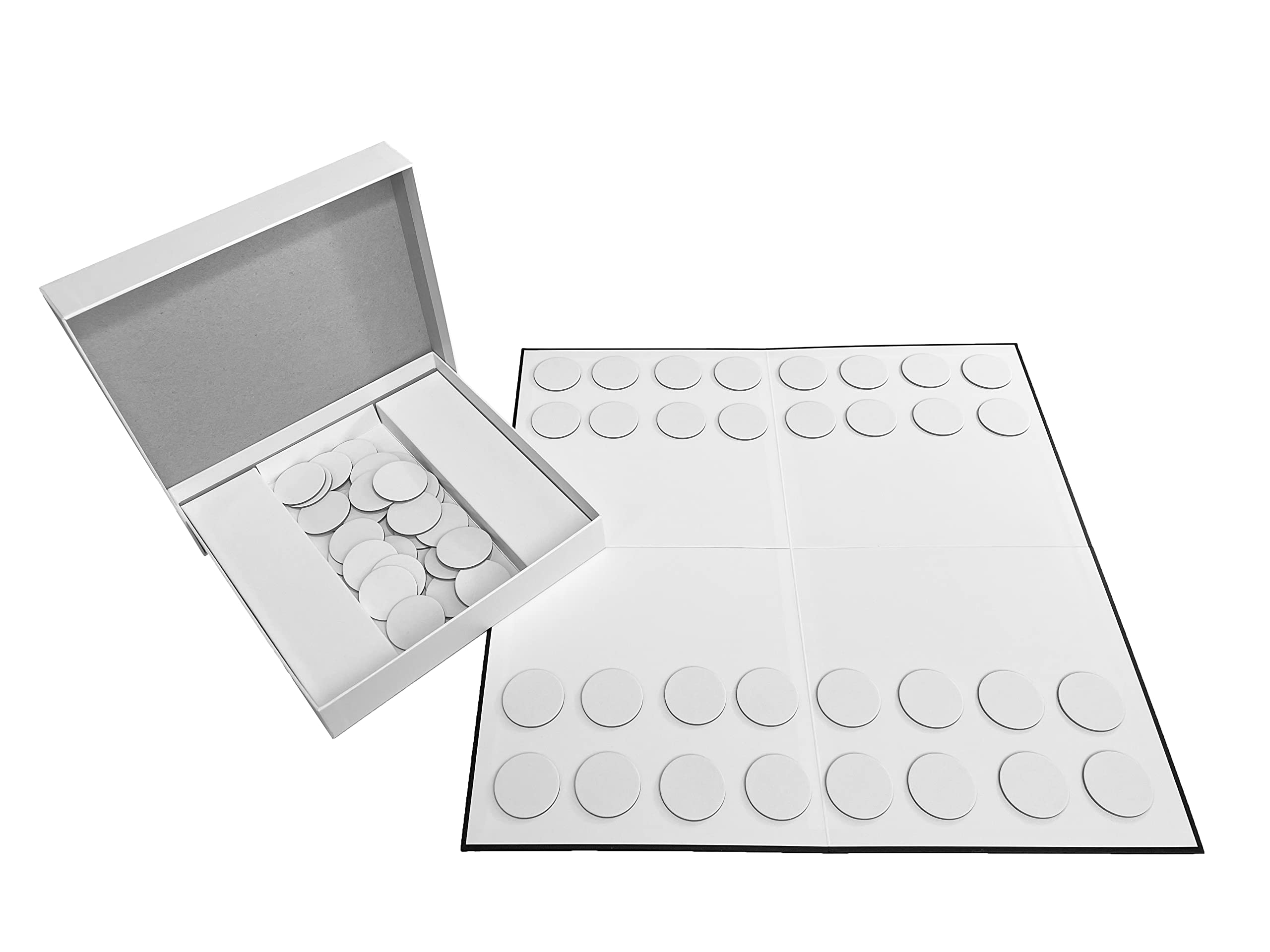 Create Your Own Board Game (Blank Checkers & Chess Set)